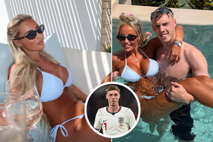 World Cup where? Cole Palmer moves on from England snub with bikini-clad girlfriend on summer holiday