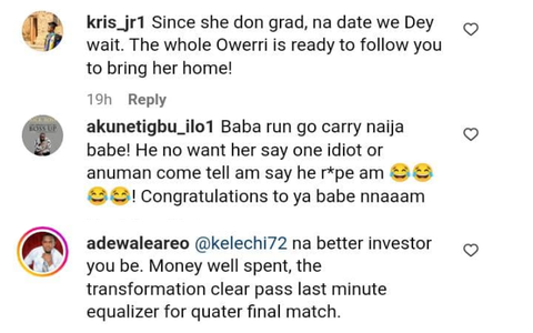 Congratulatory messages from Nigerians