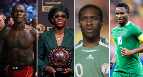 Oshoala, Israel Adesanya makes ESPN's best 25 African athletes - Okocha, Mikel snubbed