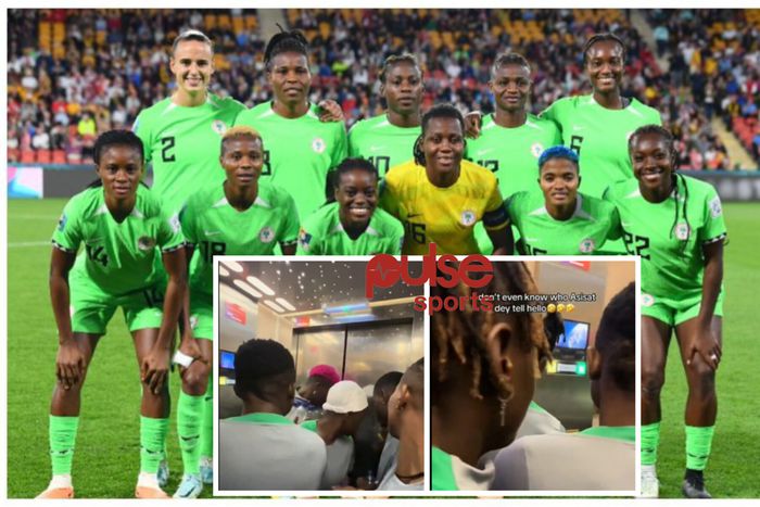 Super Falcons, encountered an elevator breakdown