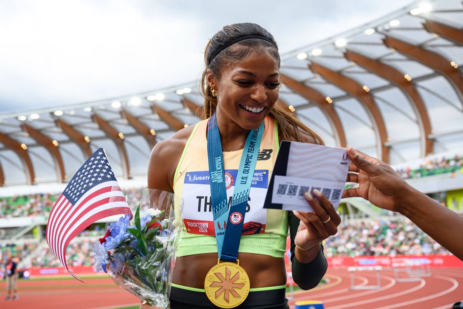 America's Gabby Thomas makes statement of intent with 200m win at ...