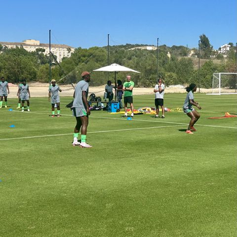 Shocking scene! Super Falcons players pray for escape route after being