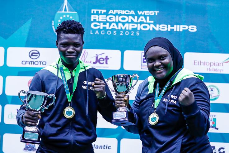 Kuti sets new record as Ojomu clinches maiden title at 2025 ITTF Africa West Regional Championships
