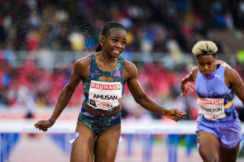 Tobi Amusan tastes defeat to US College Champion Grace Stark in pre-Paris Olympics race in Florida