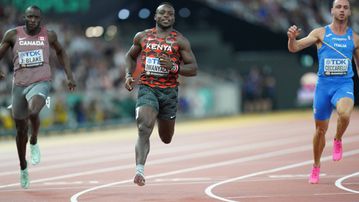 Omanyala squeezes into the men's 100m final by sheer luck