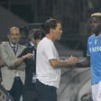 Victor Osimhen with Napoli's manager Rudi Garcia