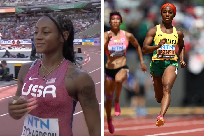 Sha'Carri Richardson and Fraser-Pryce qualifies for 100m semis in Budapest