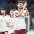 Aymeric Laporte greeting the Manchester City fans after Burnley winn || Imago