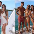 Football besties Messi and Suarez team up for summer break on luxury yacht with their wife and kids