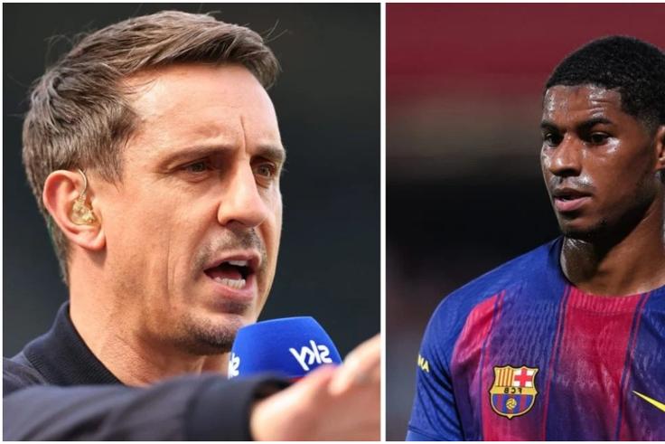 Just ignore him: Gary Neville tells Man Utd fans to forget about Rashford after Barca move