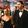 Zlatan Ibrahimovic and his wife Helena Seger at a ceremony. Image source: Sportslumo