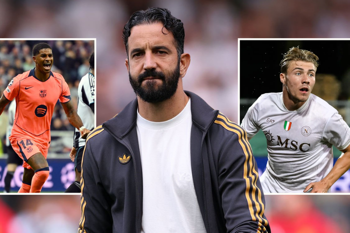 'I'm happy for Hojlund' - Amorim SNUBS Rashford after scoring brace for Barcelona in Champions League