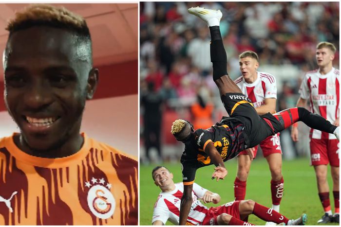 Victor Osimhen explains excellent bicycle kick strike for Gala.