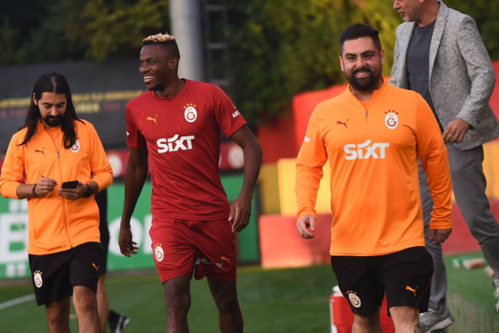 Victor Osimhen in Galatasaray training || Image credit: Imago