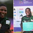 Harmony delighted to score her first goal for Flamingos at the World Cup
