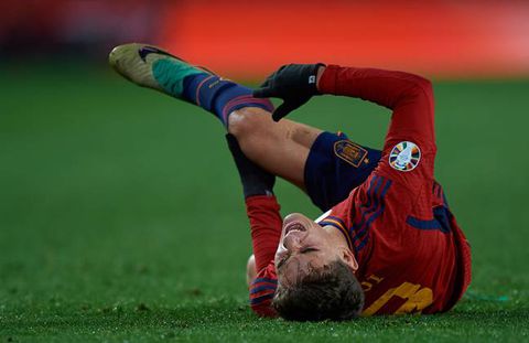 Barcelona's Gavi returns to training after nasty ACL injury