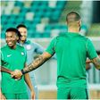 A united Super Eagles before the game against Rwanda. (Photo Credit: Troost-Ekong/IG)