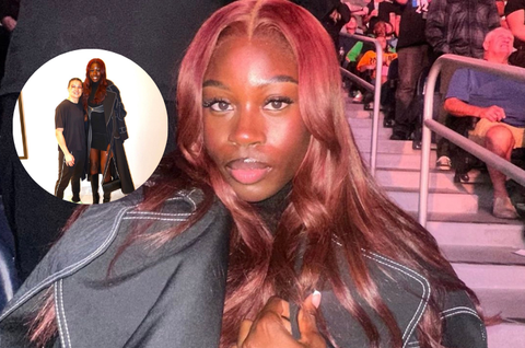 Rhasidat Adeleke: Most beautiful track athlete stuns in luxurious outfit at Mike Tyson vs Jake Paul fight