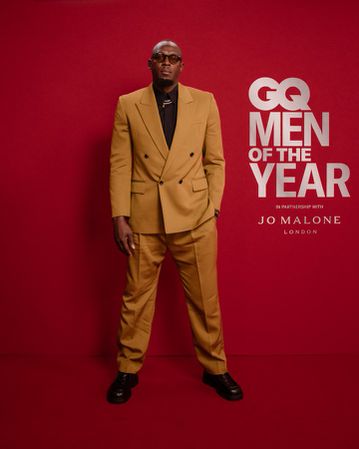 Usain Bolt dazzles in gold at the 2024 British GQ Man of the Year Awards