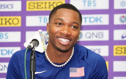 Noah Lyles younger brother Josephus inspires young athletes in Nigeria