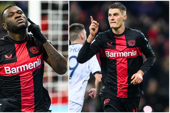 Bayer Leverkusen super strikers, Victor Boniface and Patrik Schick.