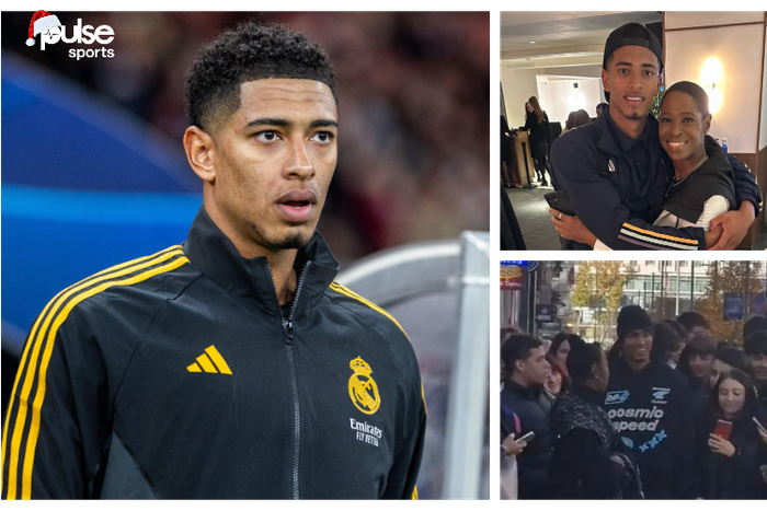 Real Madrid star Jude Bellingham and mum on a Christmas shopping