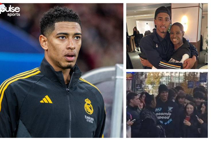 Real Madrid star Jude Bellingham and mum on a Christmas shopping