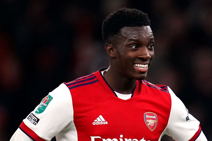 Arsenal striker Eddie Nketiah || Image credit: Sky Sports