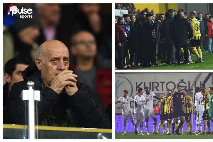 Istanbulspor president Faik Sarialioglu interrupt game after VAR incident