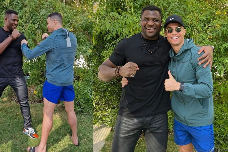Cristiano Ronaldo teams up with Francis Ngannou in Riyadh