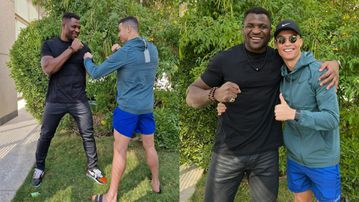 Cristiano Ronaldo teams up with Francis Ngannou in Riyadh