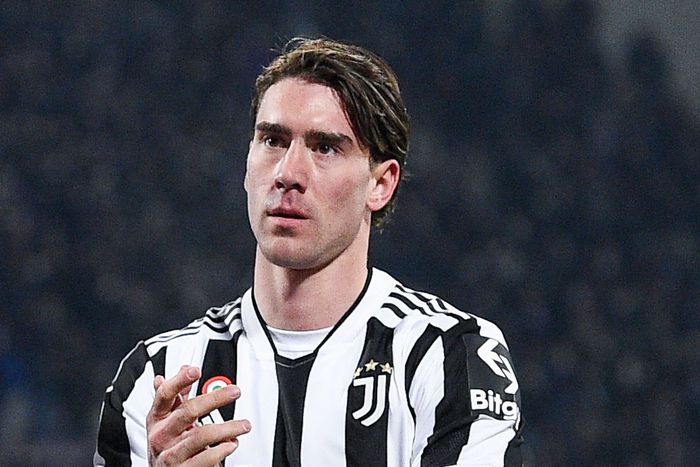 Vlahovic in action for Juventus