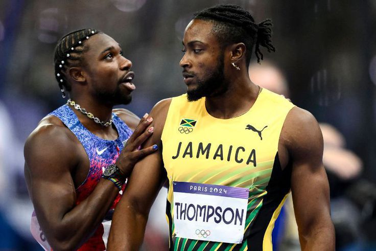 Noah Lyles and Kishane Thompson