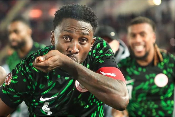 Wilfred Ndidi celebrates against Tunisia. (Photo Credit: Ndidi/IG)