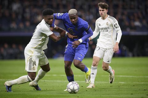 George Ilenikhena against Real Madrid in the UCL. (Photo Credit: Imago)