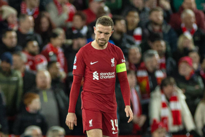 Jordan Henderson dejected after the defeat to Real Madrid