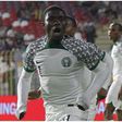 Golden Eaglets star Charles Agada celebrates for Nigeria.