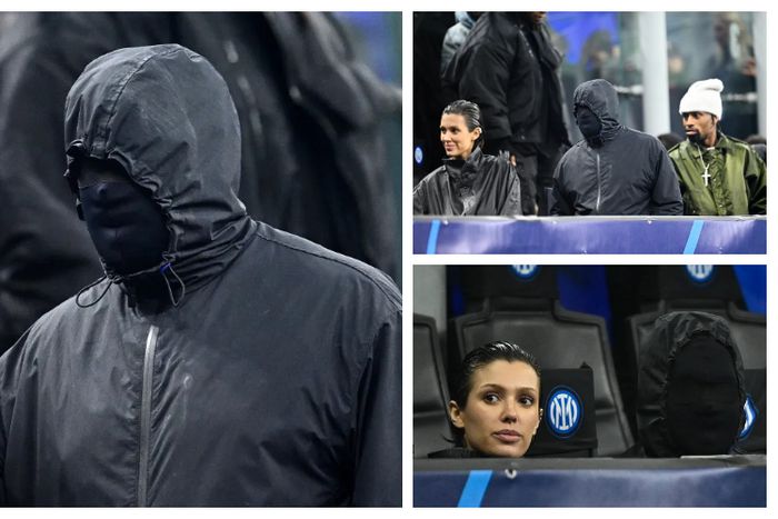 Kanye West and wife attend UCL clash