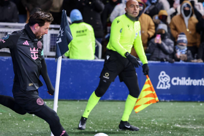 Lionel Messi in action against Kansas City || Image credit: Imago