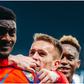 Durosinmi with his Plzen teammates. (Photo Credit: Plzen/X)