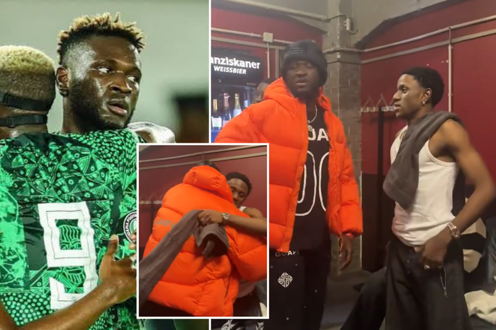 Victor and Victor: Super Eagles star gets fans buzzing after sensational link up with Afrobeats star in Germany