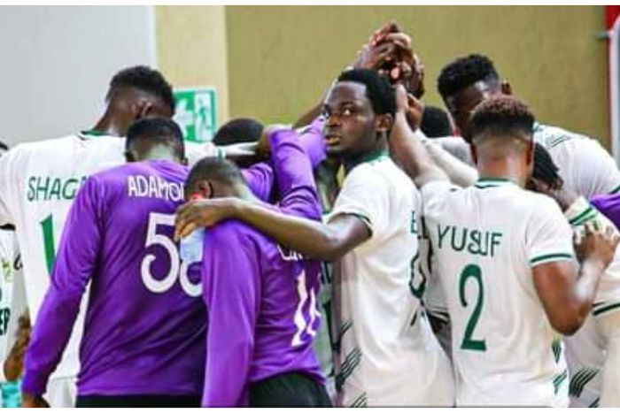 A dejected Nigerian Golden Arrows.