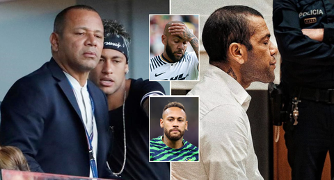 ‘Leave us out of it!’ - Neymar’s father RUBBISHES reports of paying Dani Alves €1M bail for sexual assault