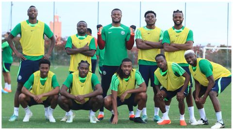 Super Eagles Update: Finidi boys ramp up jollof war preparation with sweaty sessions [PHOTOS]