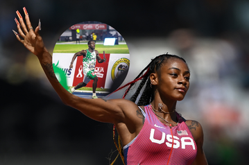 The GOAT effect: Nigerian athlete imitates Sha'Carri Richardson's signature style after winning an African Games relay race