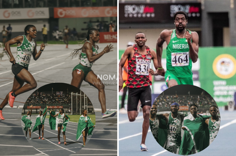African Games: Tobi Amusan's historic Gold, Okezie's triumph in 37years and Ghana losing 'relay jollof war' highlights performances on Day 3