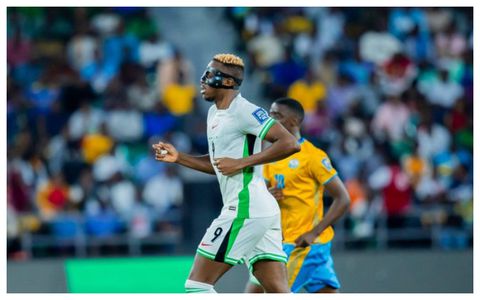 Osimhen scores brace in Nigeria's win over Rwanda || X