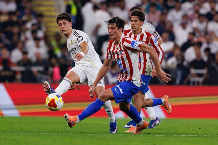 Real Madrid vs Atletico Madrid in La Liga action