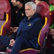 Jose Mourinho in the AS Roma dugout.