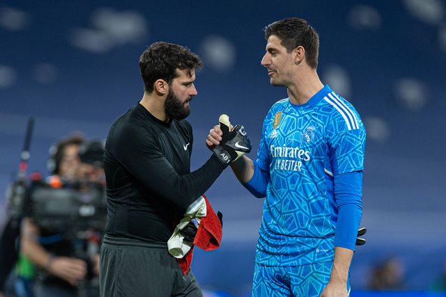 Alisson Becker and Thibaut Courtois, two of the best goalkeepers in the world in 2023
